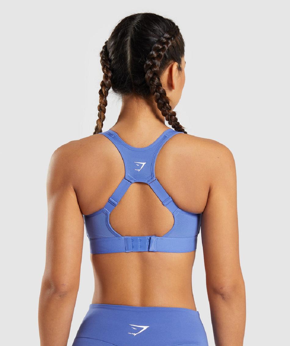 Sujetadores Deportivos Gymshark Open Back Mujer Azules | CO 2105NWY